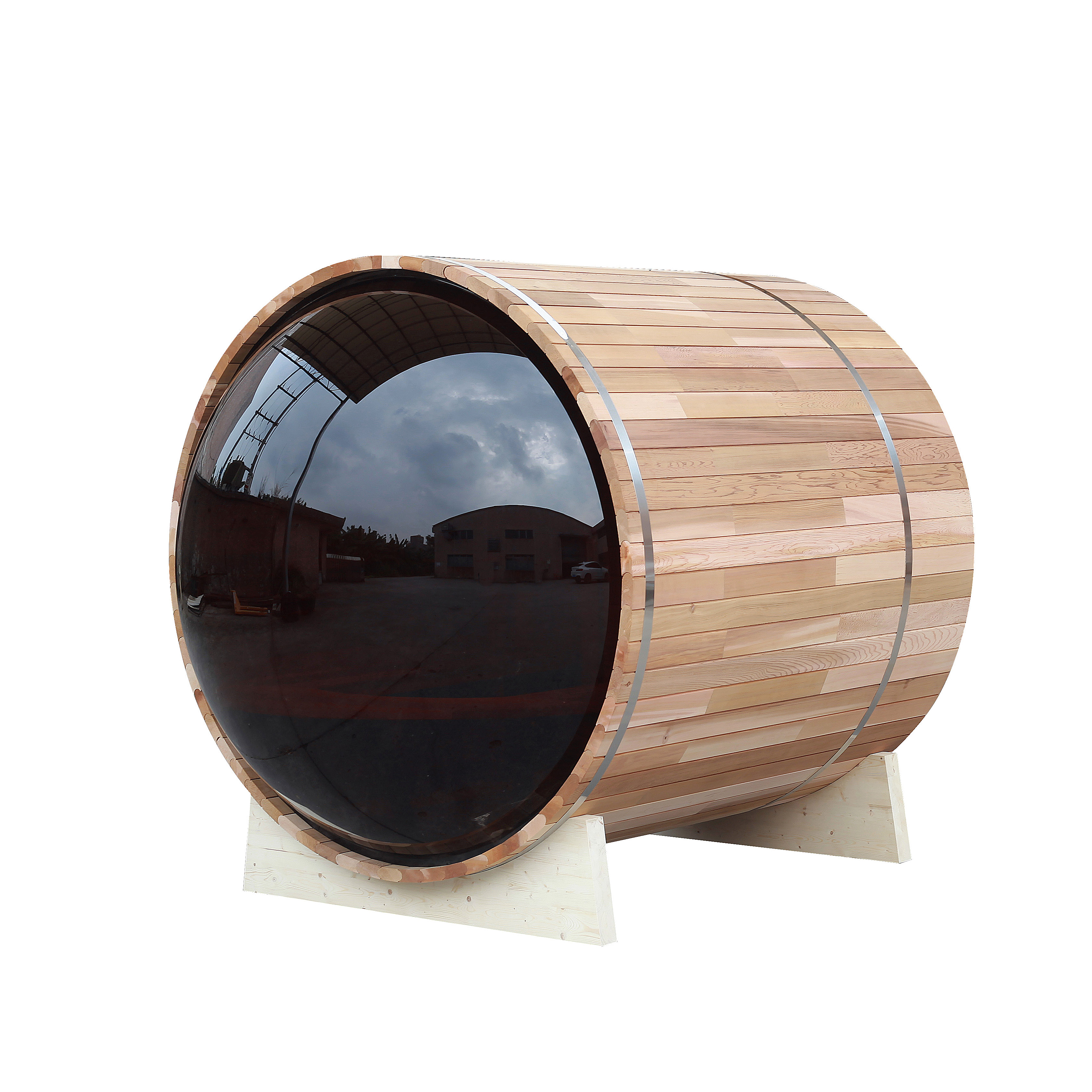 barrel outdoor sauna