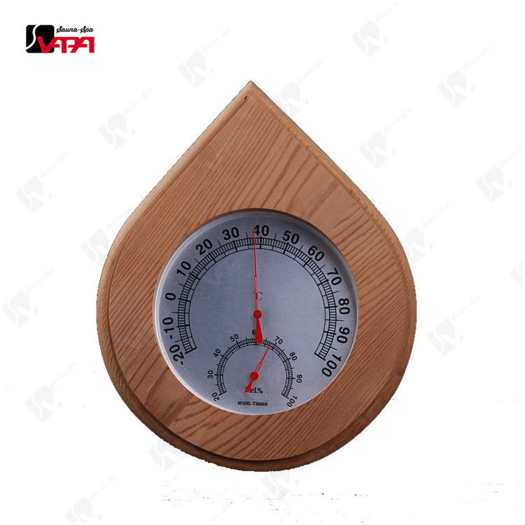 red cedar waterdrop shape thermometer