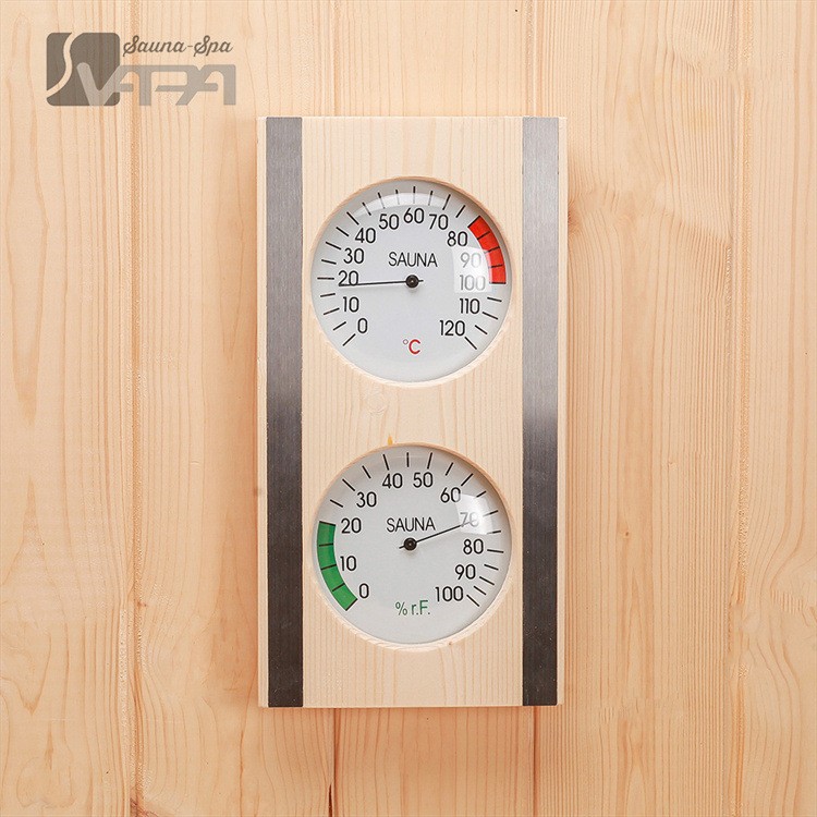 pine thermometer and hygrometer