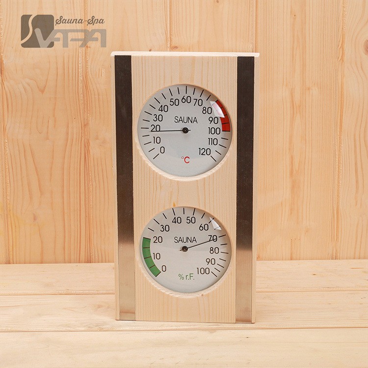 wooden sauna thermometer