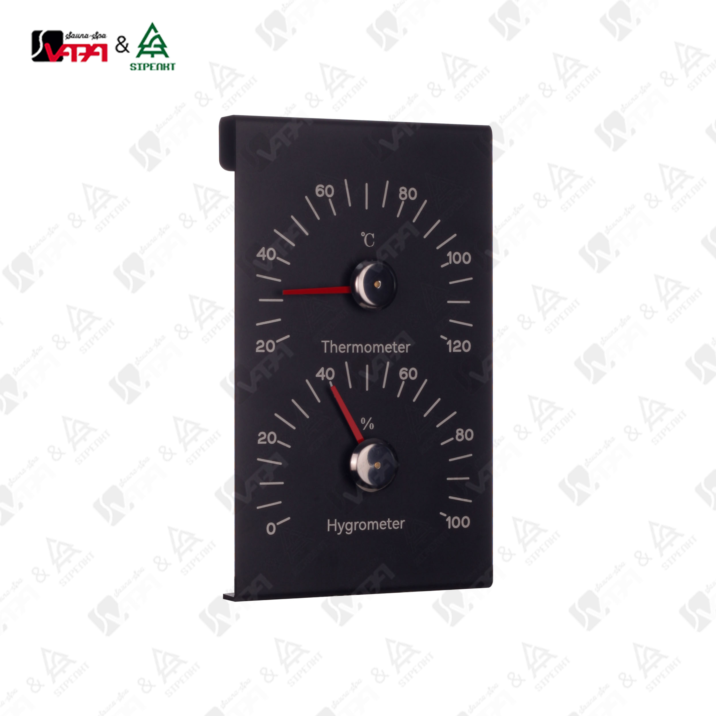 metal hygrometer and thermometer sauna accessories